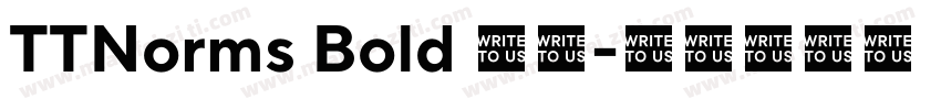 TTNorms Bold 粗体字体转换